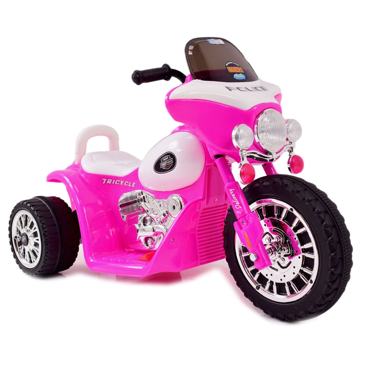 Laste elektrimootorratas – Chopper roosa