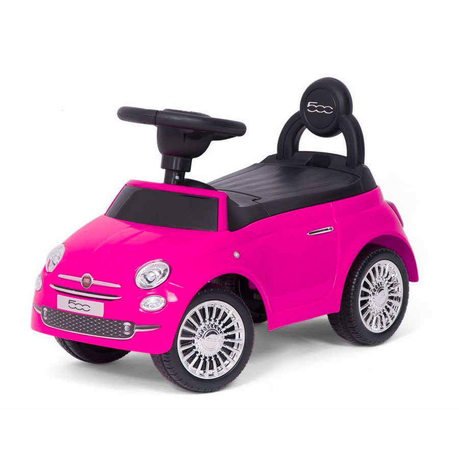 Pealeistumisauto lastele Fiat 500 roosa