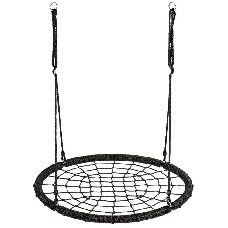Pesakiik punutud alusega, must 100cm