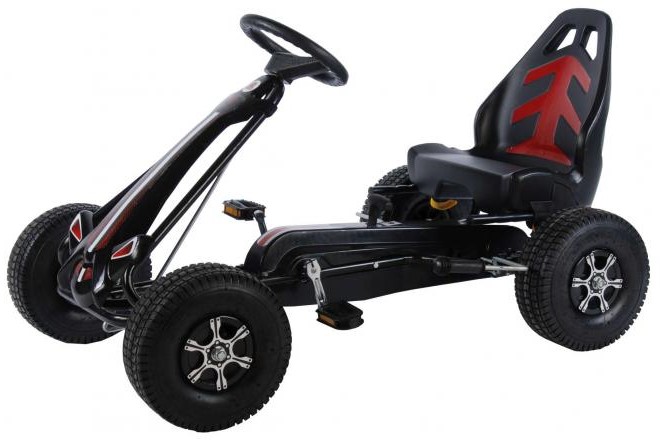 Volare pedaalidega kartauto Gokart, must