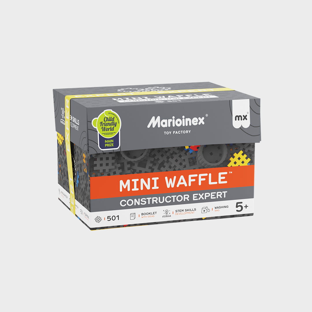 Marioinex vahvelklotsid, Mini Waffle Konstruktor “Ekspert”, 501-osaline