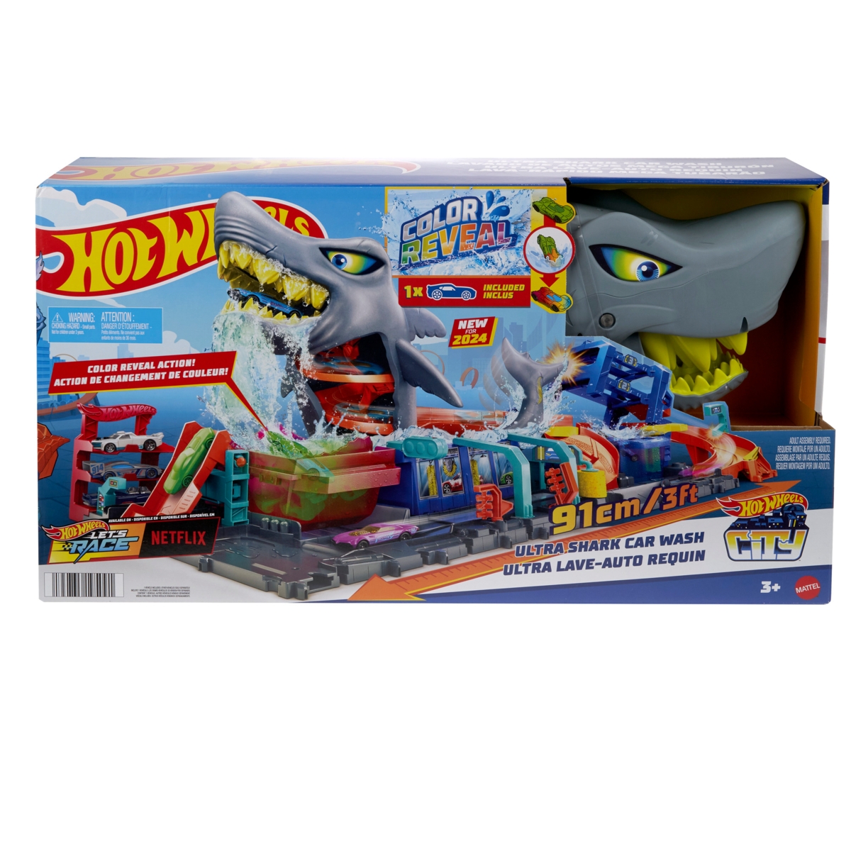 Hot Wheels City Hai värvimuutev autopesula