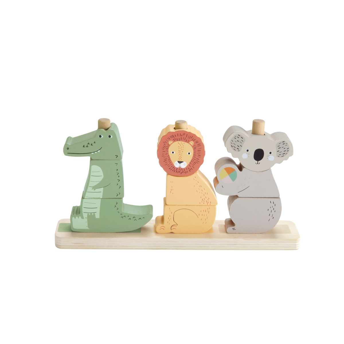 Fisher-Price puidust virnastatavad loomad