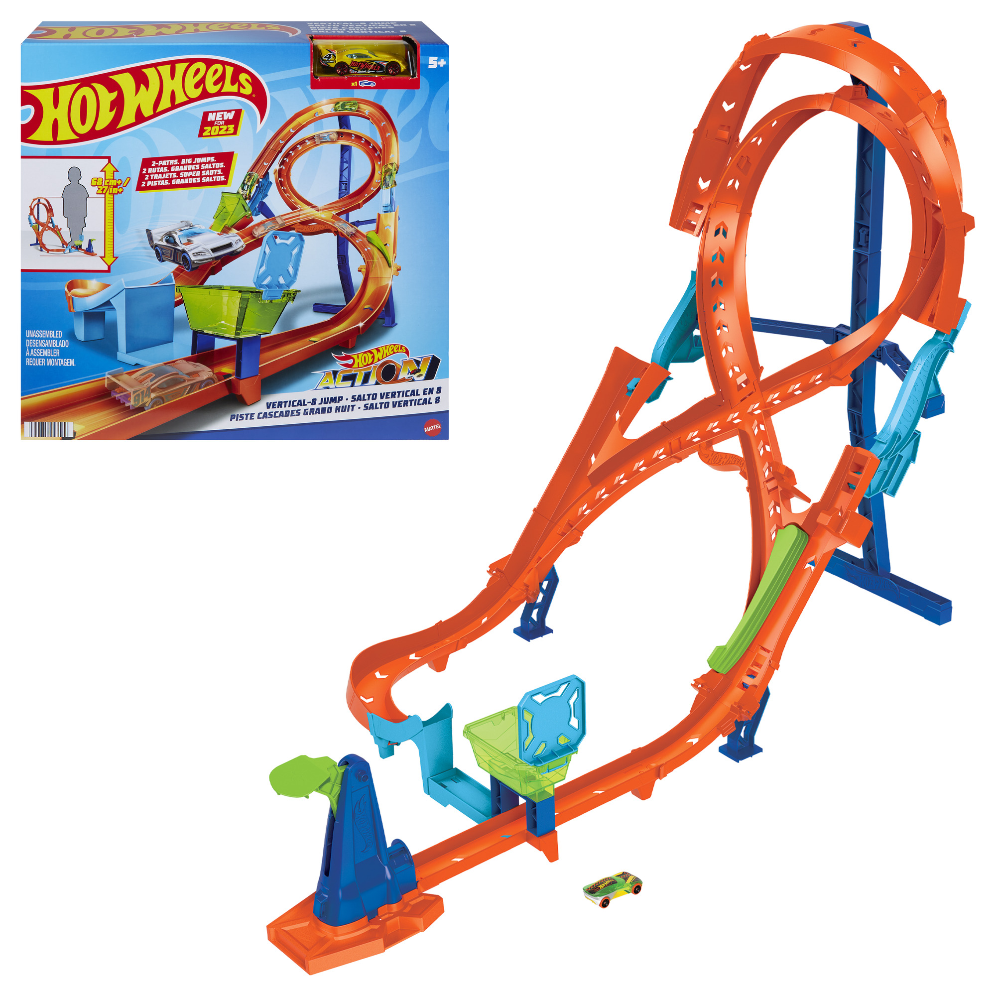Hot Wheels® Action Vertical 8 Jump autoraja komplekt