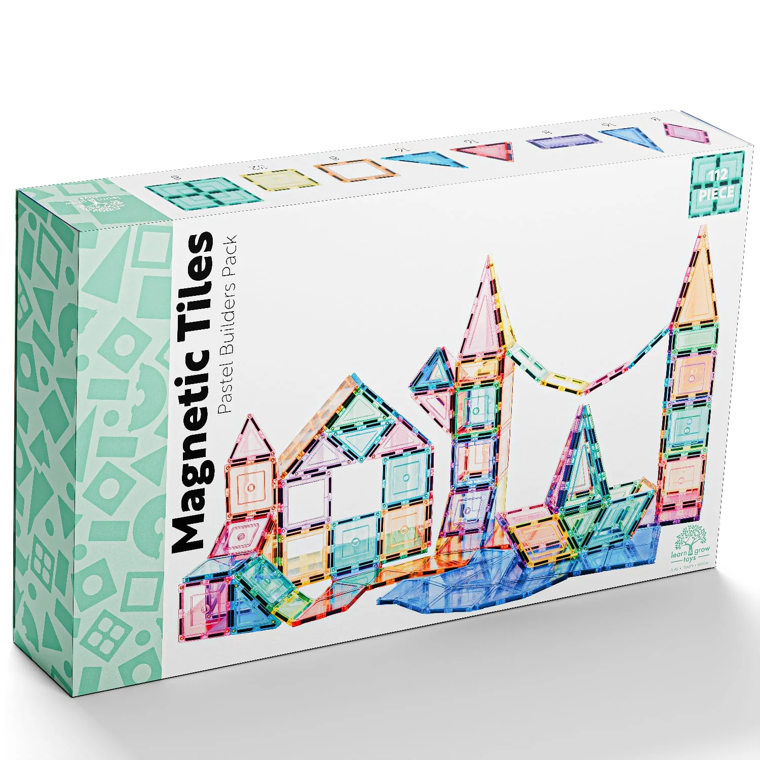 Learn & Grow magnetklotside komplekt, pastell, 112-osaline