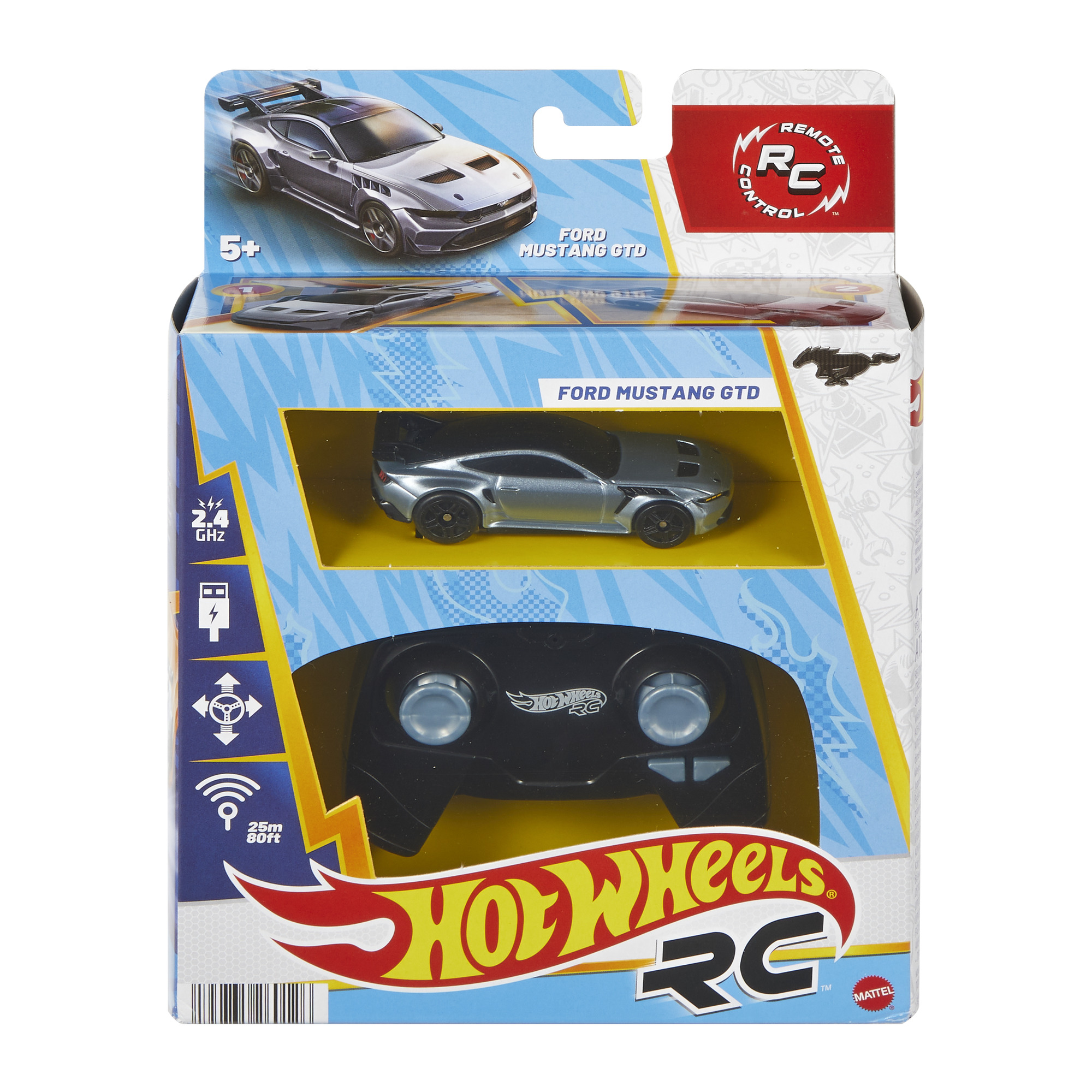 Hot Wheels® kaugjuhtimispuldiga Ford Mustang GTD