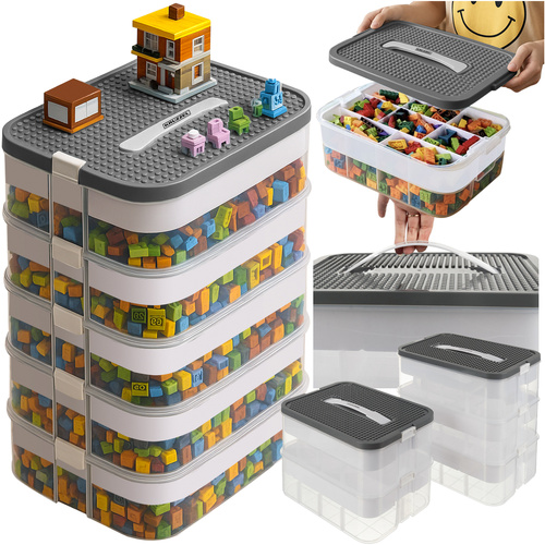 Legoklotside hoiukast-mängualus, 5-korruseline