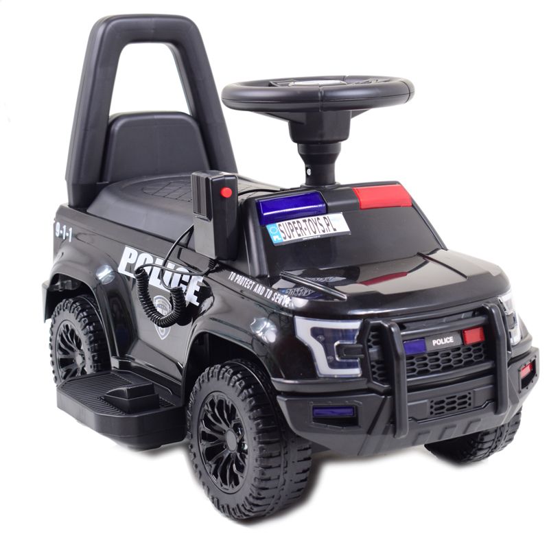 Pealeistutav laste tõukeauto “Politsei”, akutoitel, 30W