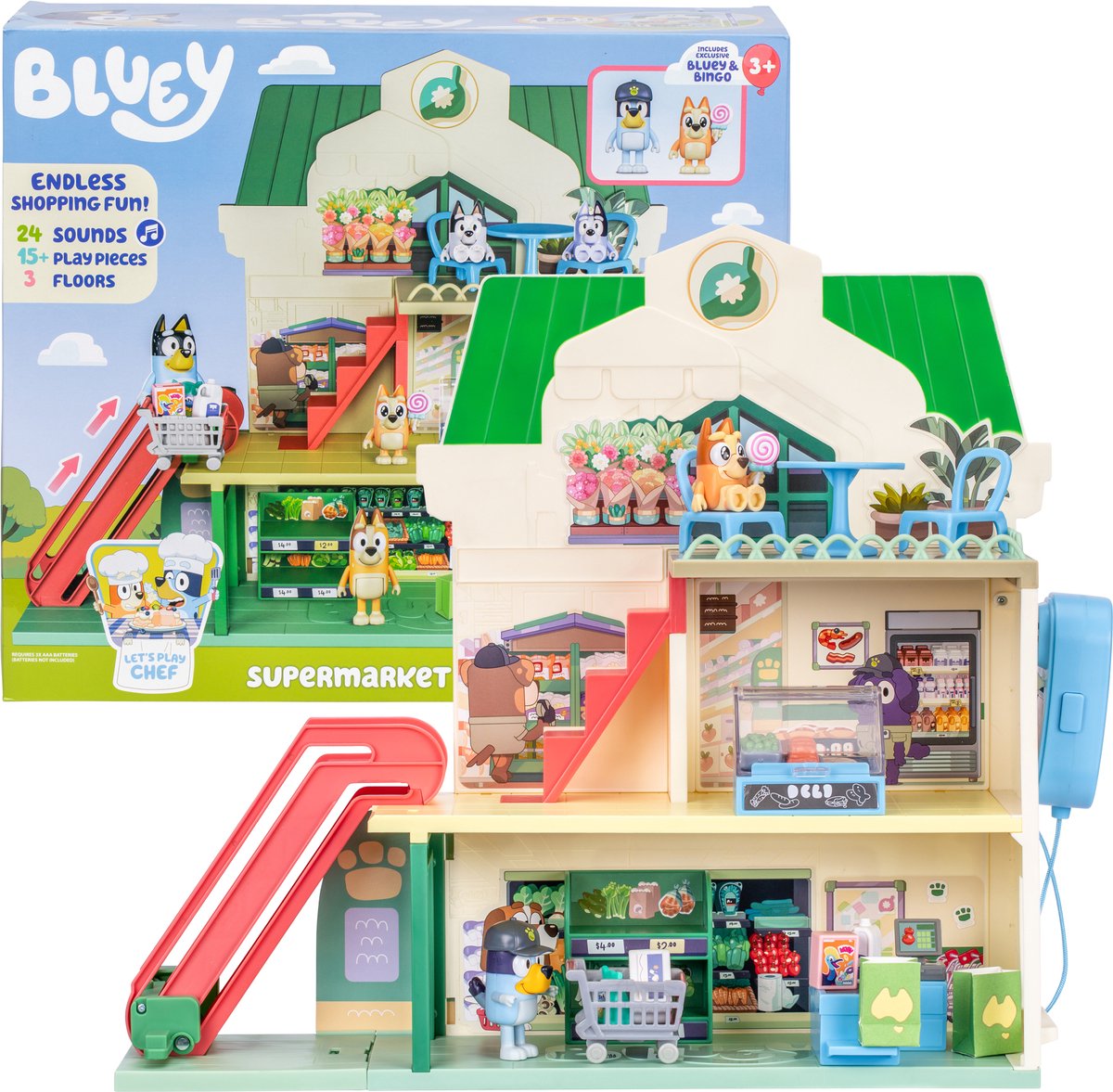 Bluey mängukomplekt “Supermarket”