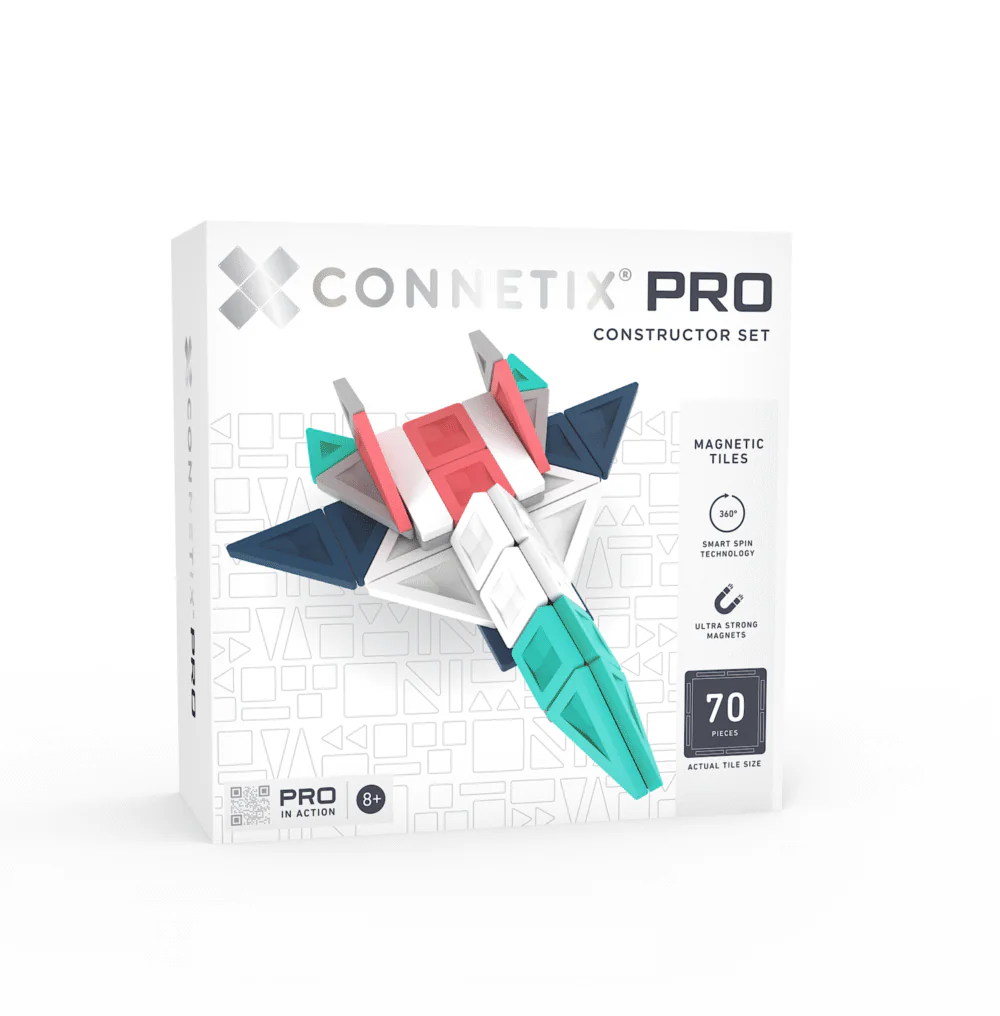 Connetix PRO Constructor Set 70-osaline, edasijõudnutele mõeldud komplekt!