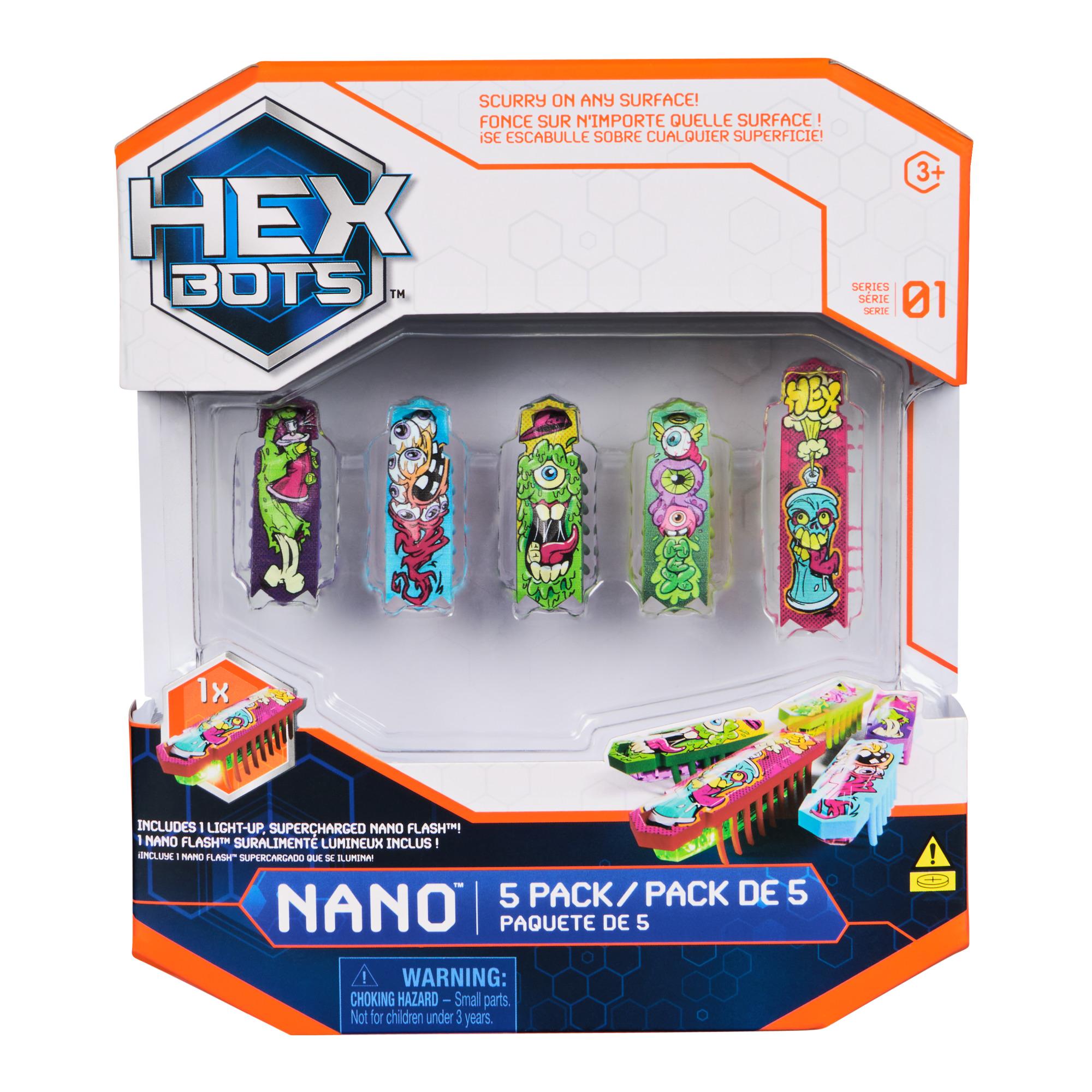 Hex Bots interaktiivne mänguasi “Nano Flash”, 5-osaline