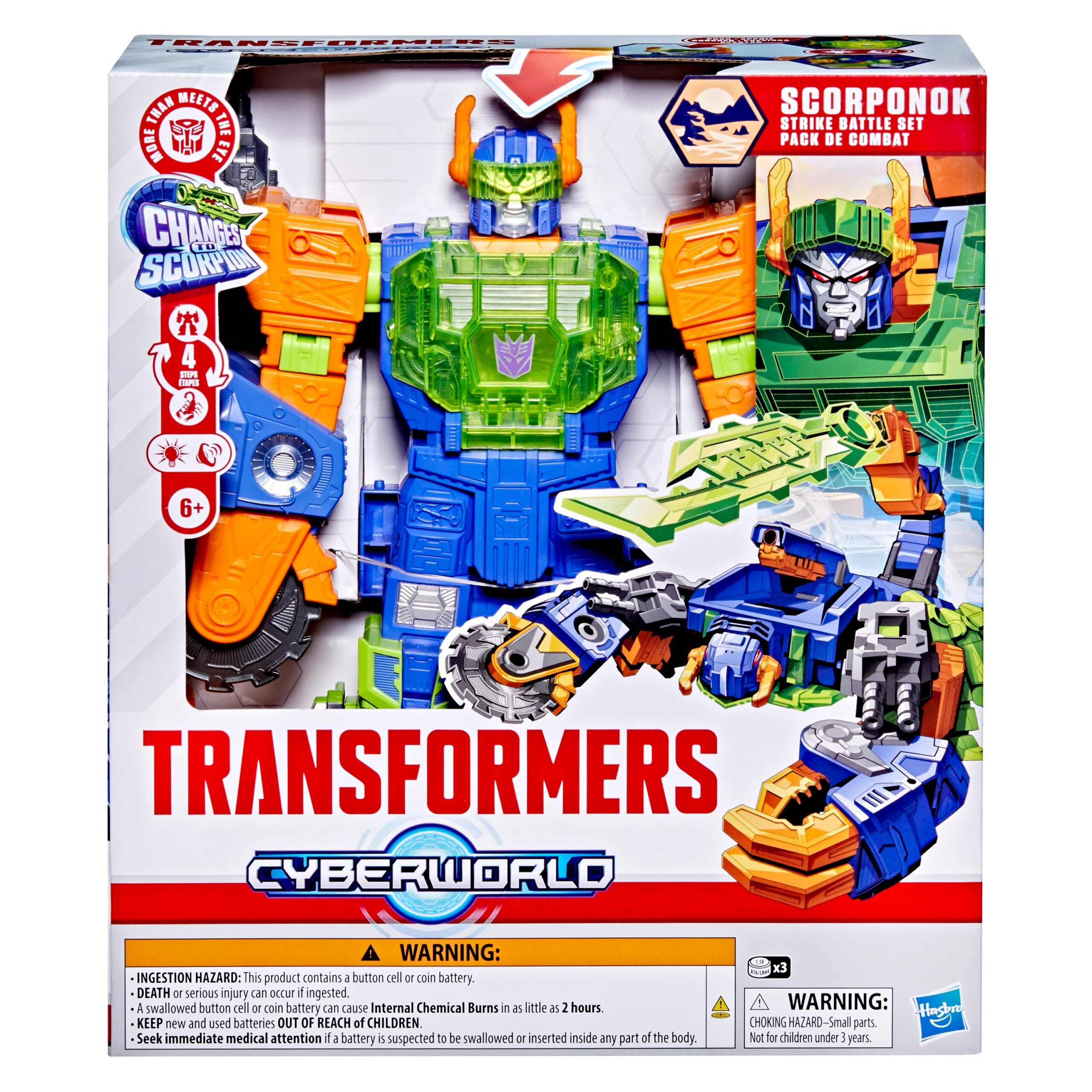 Transformers Cyberworld mängufiguur Scorponok Strike Battle, 35 cm