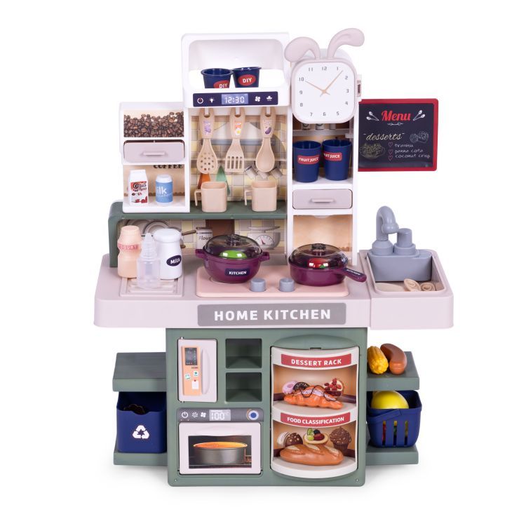 Plastikust mänguköök erinevate efektidega + 35 tarvikut