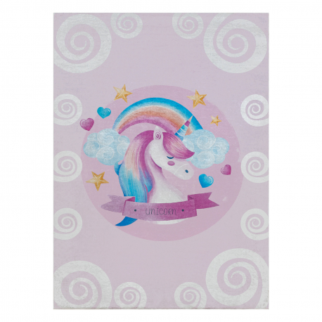 Lastetoa vaip “Ükssarvik ja vikerkaar”