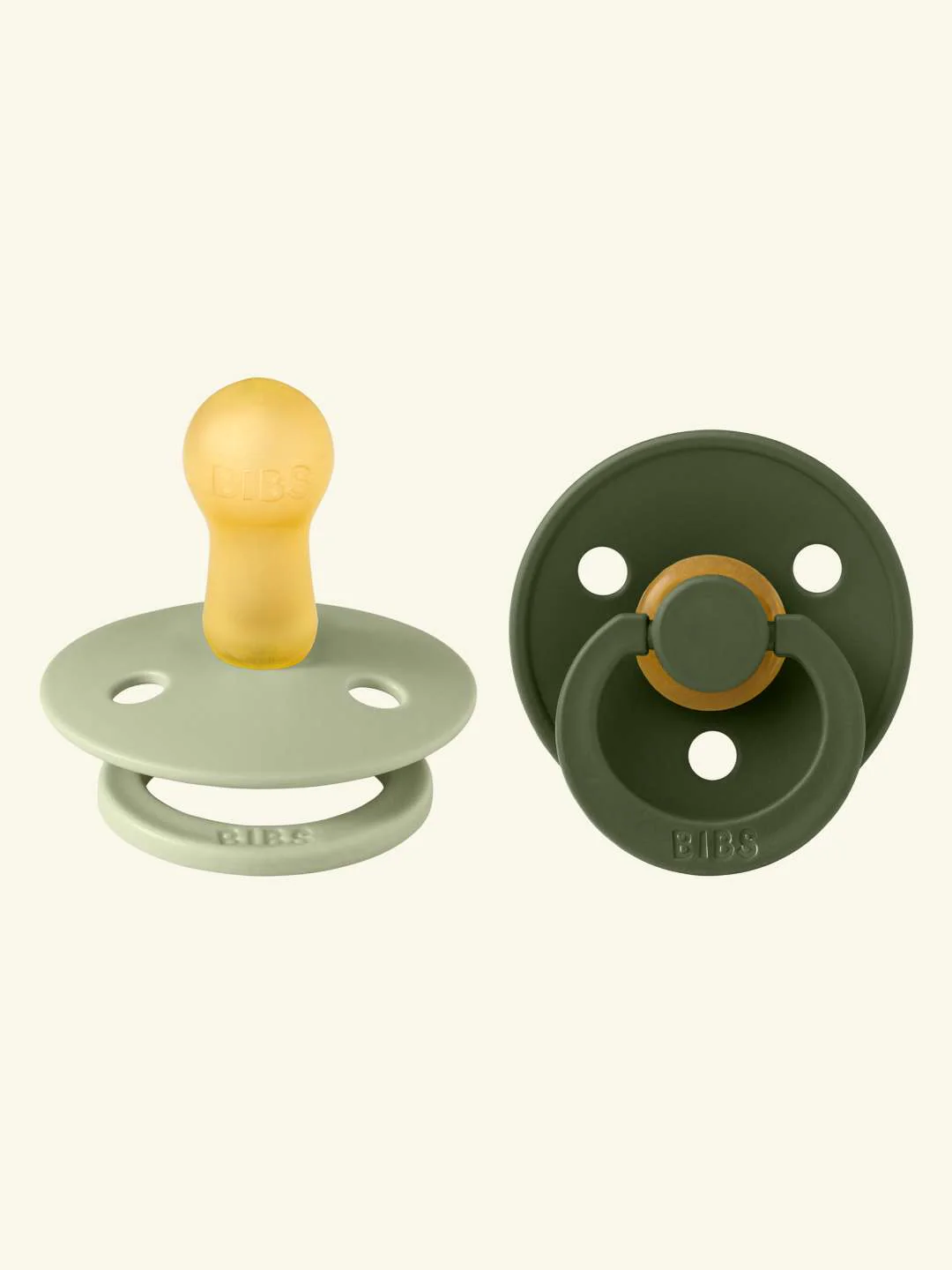 Bibs Colour kirsikujulised lutid 2tk, 0-6 kuud “Sage/Hunter Green”