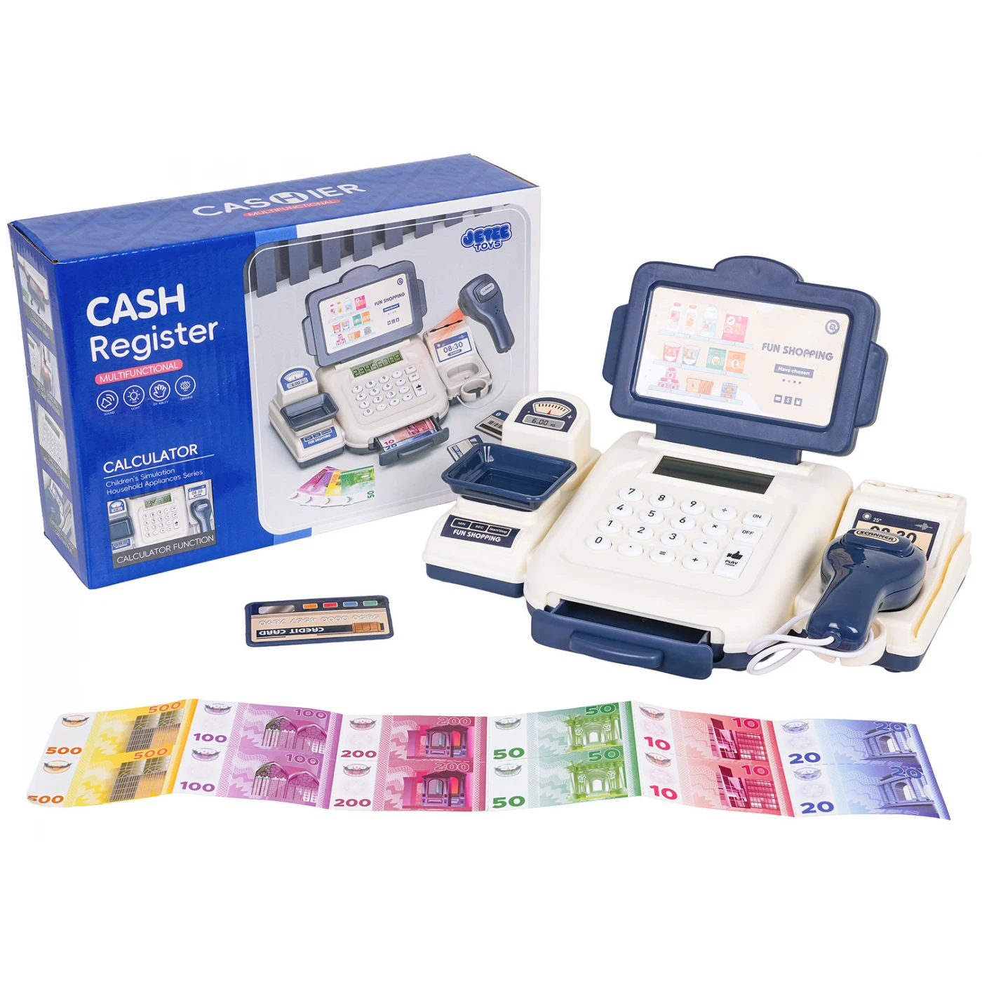 Interaktiivne kassa poemänguks + mänguraha