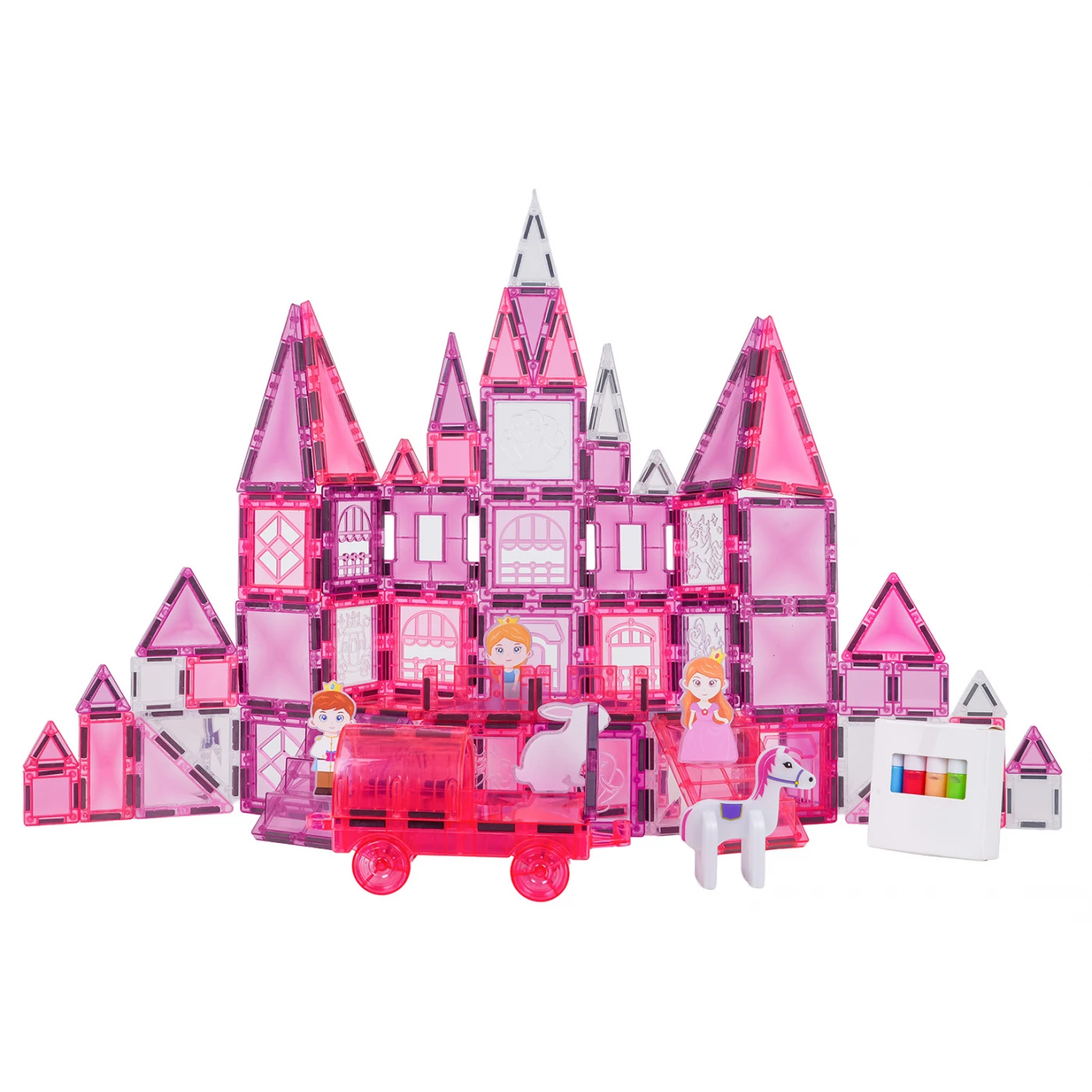 126-osaline magnetklotside komplekt “Printsess”