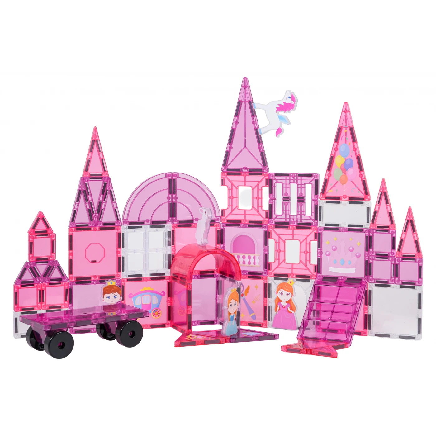 58-osaline magnetklotside komplekt “Printsess”