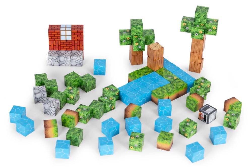 Magnetkuubikute komplekt “Maja” 88-osaline – loo enda “Minecrafti” maailm!