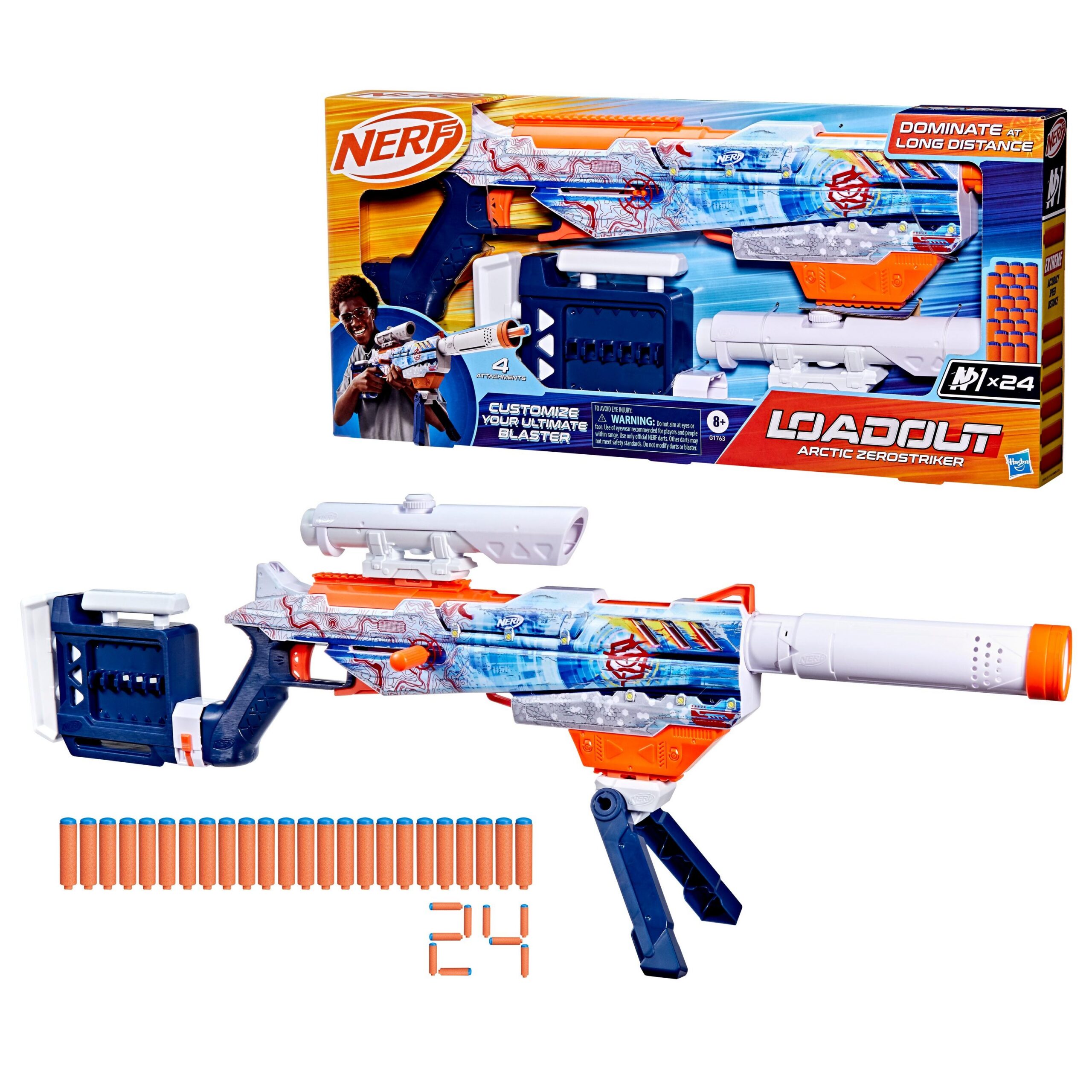 Nerf Loadout mängurelv “Arctic Zerostriker”