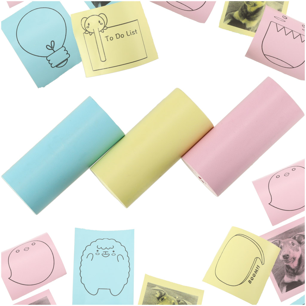 Värvilised termopaberid kiirkaamerale, 3tk