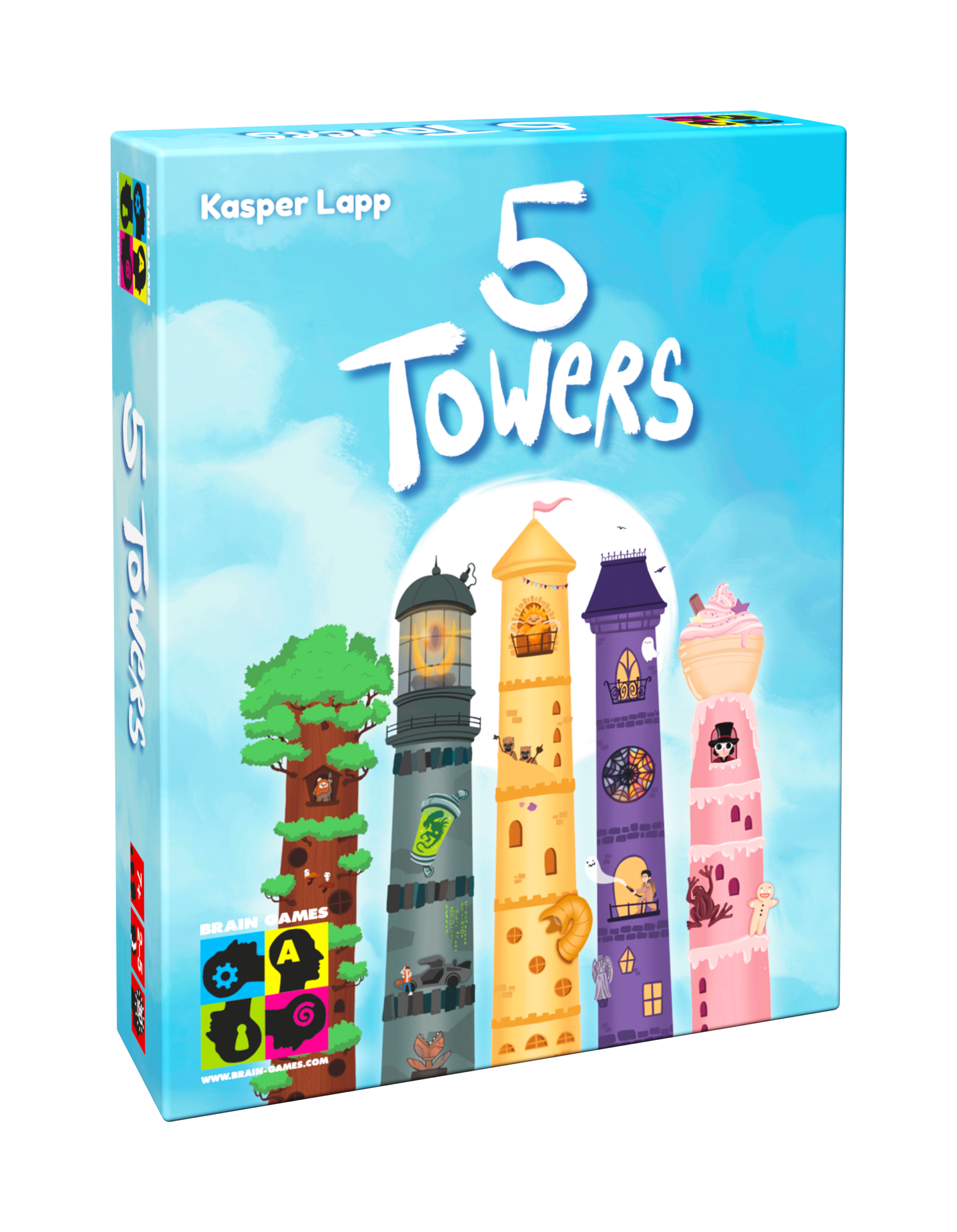Brain Games lauamäng “5 Towers”