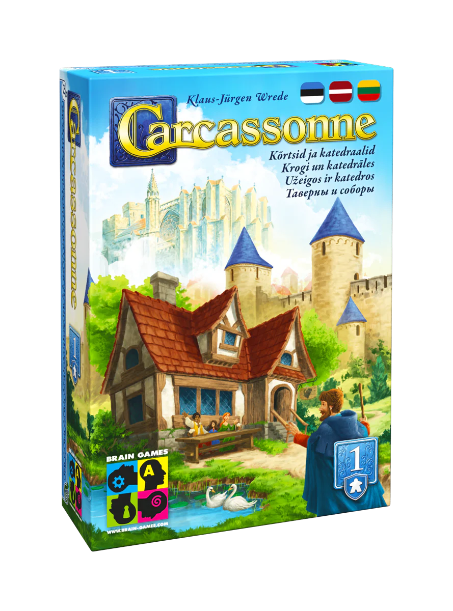 Brain Games lauamäng “Carcassonne: 1. Kõrtsid ja katedraalid (2025)”