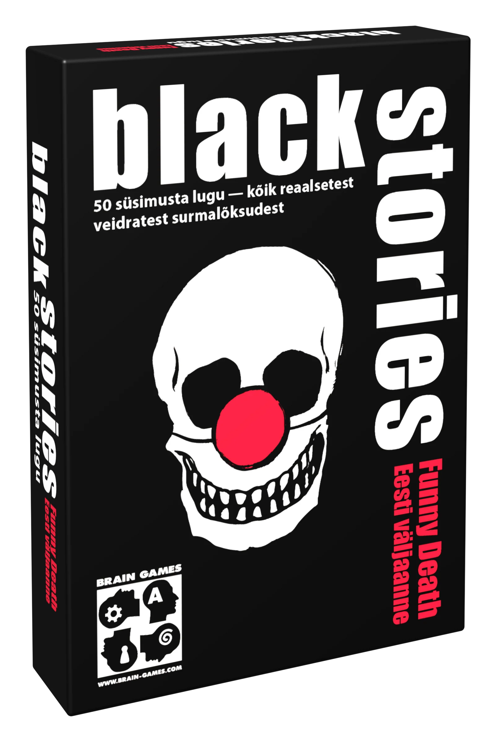 Brain Games lauamäng “Black Stories Funny Death”