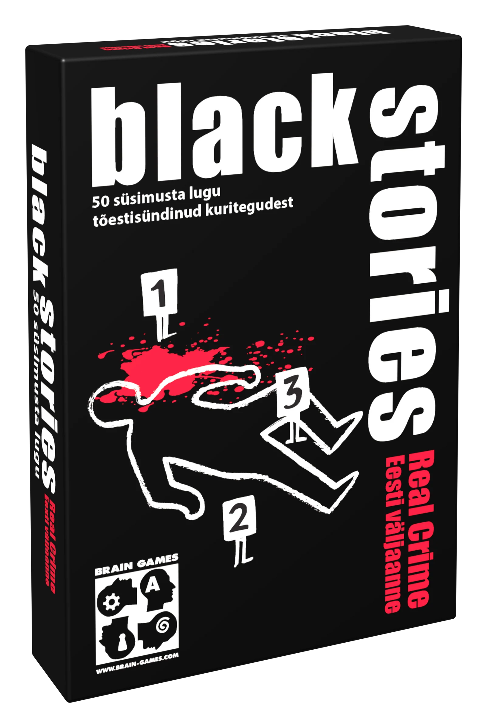 Brain Games lauamäng “Black Stories Real Crime”
