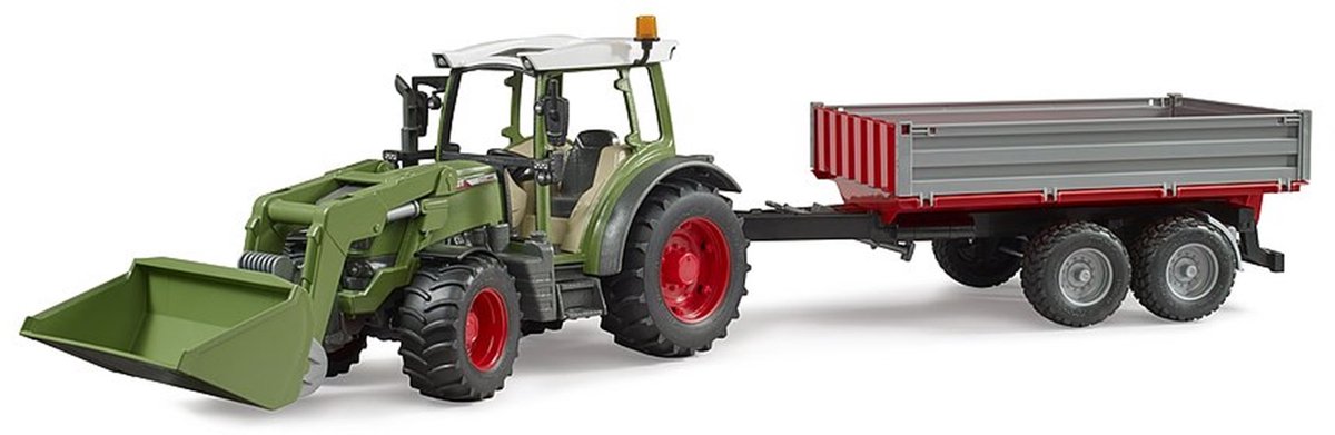 Bruder Fendt Vario 211 esilaaduri ja haagisega, 1:16