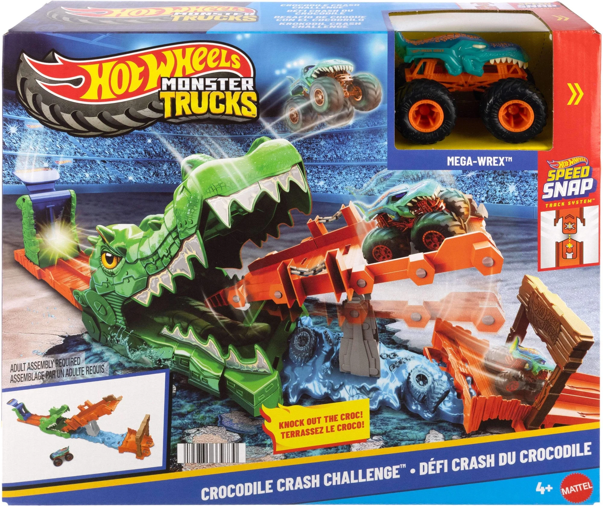 Hot Wheels® Monster Trucks “Crocodile Crash Challenge”