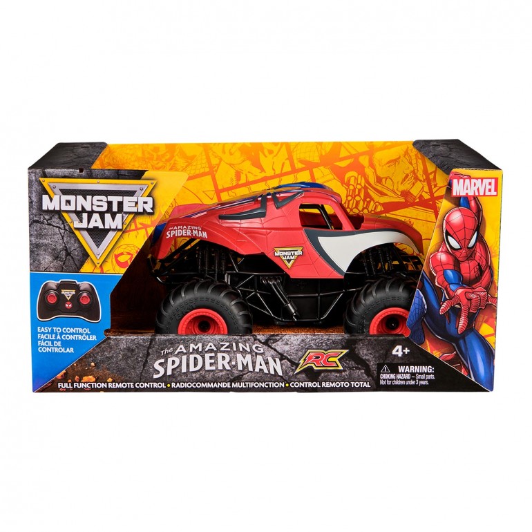 Monster Jam puldiga sõiduk “Spiderman”, 1:24
