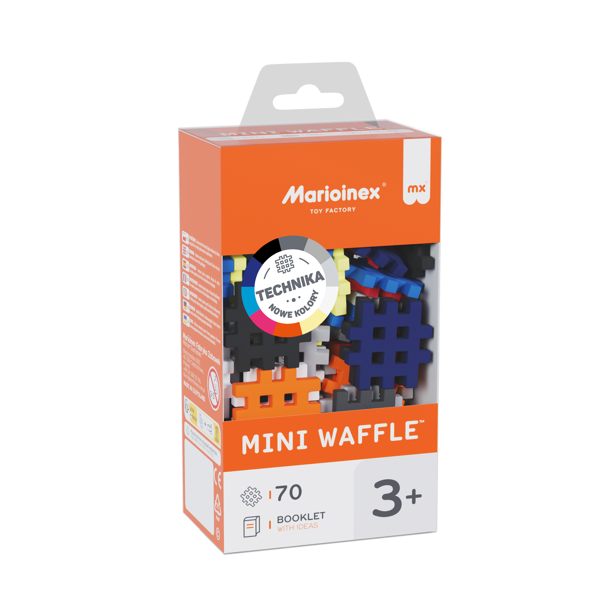 Marioinex vahvelklotsid, Mini Waffle “Technology”, 70-osaline