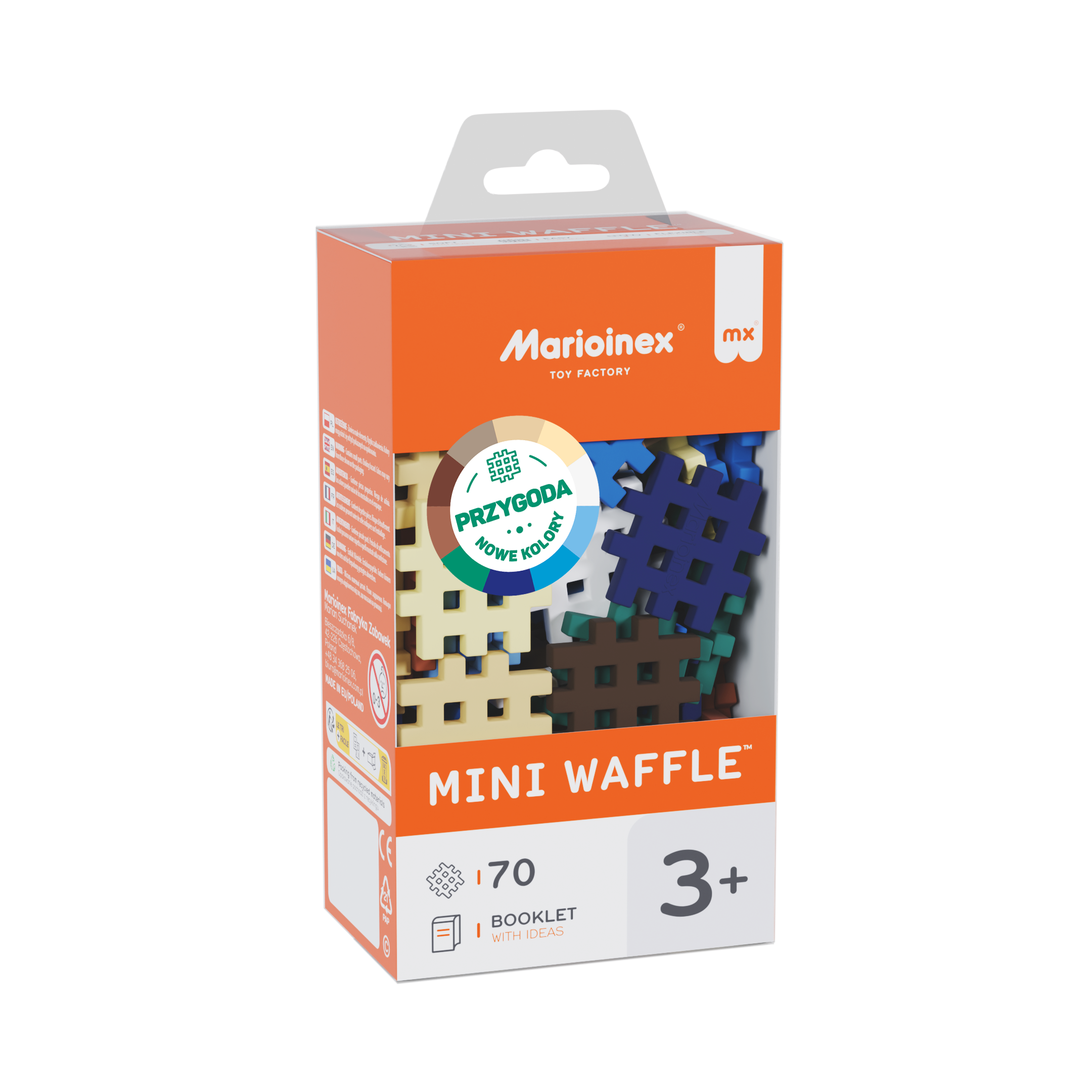 Marioinex vahvelklotsid, Mini Waffle “Adventure”, 70-osaline