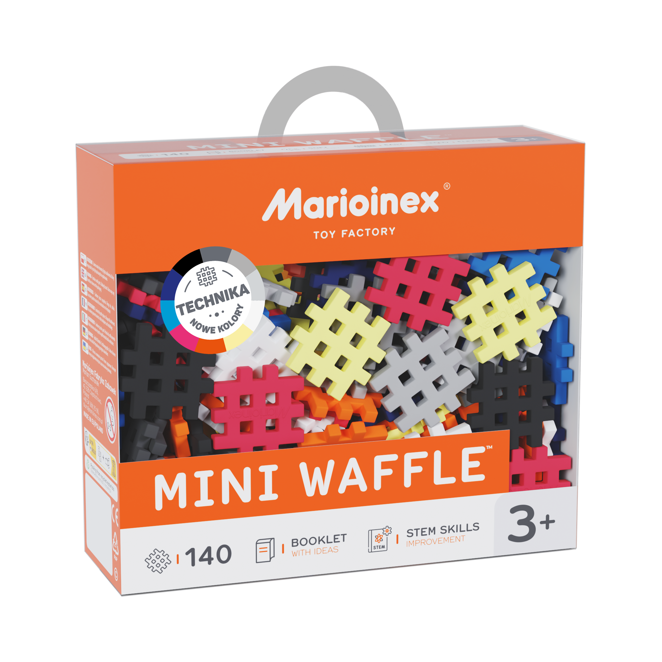 Marioinex vahvelklotsid, Mini Waffle “Technology”, 140-osaline