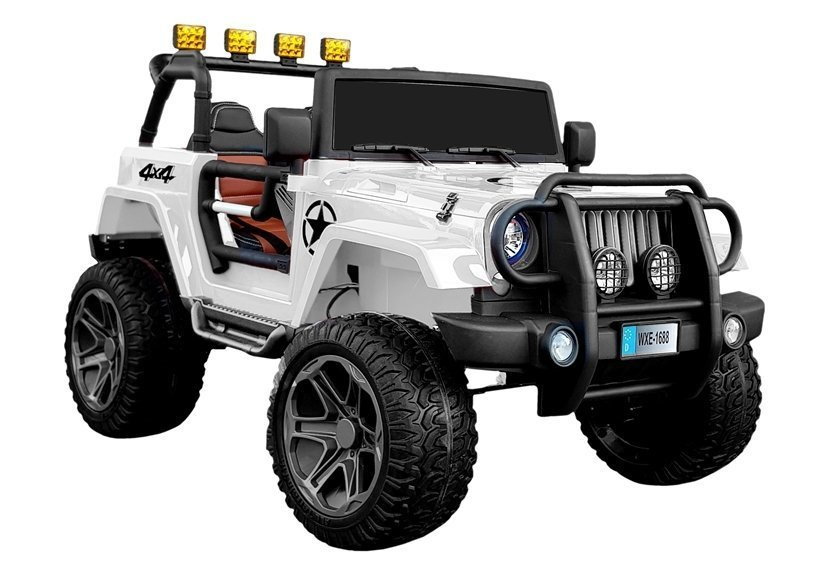Jeep Mega 4×4, 24V Exclusive, 360W, valge (tagastus!)