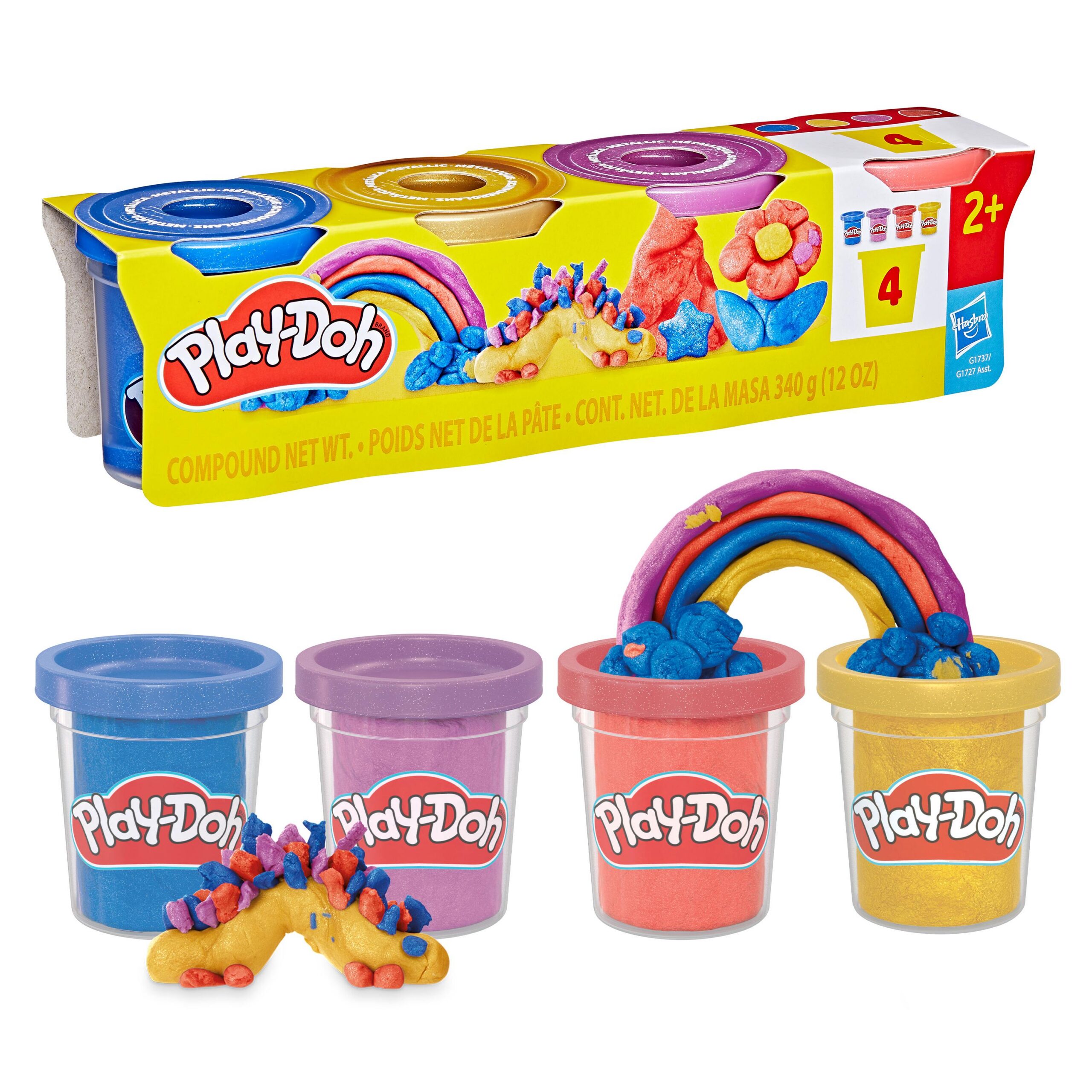 Play-Doh mängukomplekt “Shimmery Metallics” 4-pakk