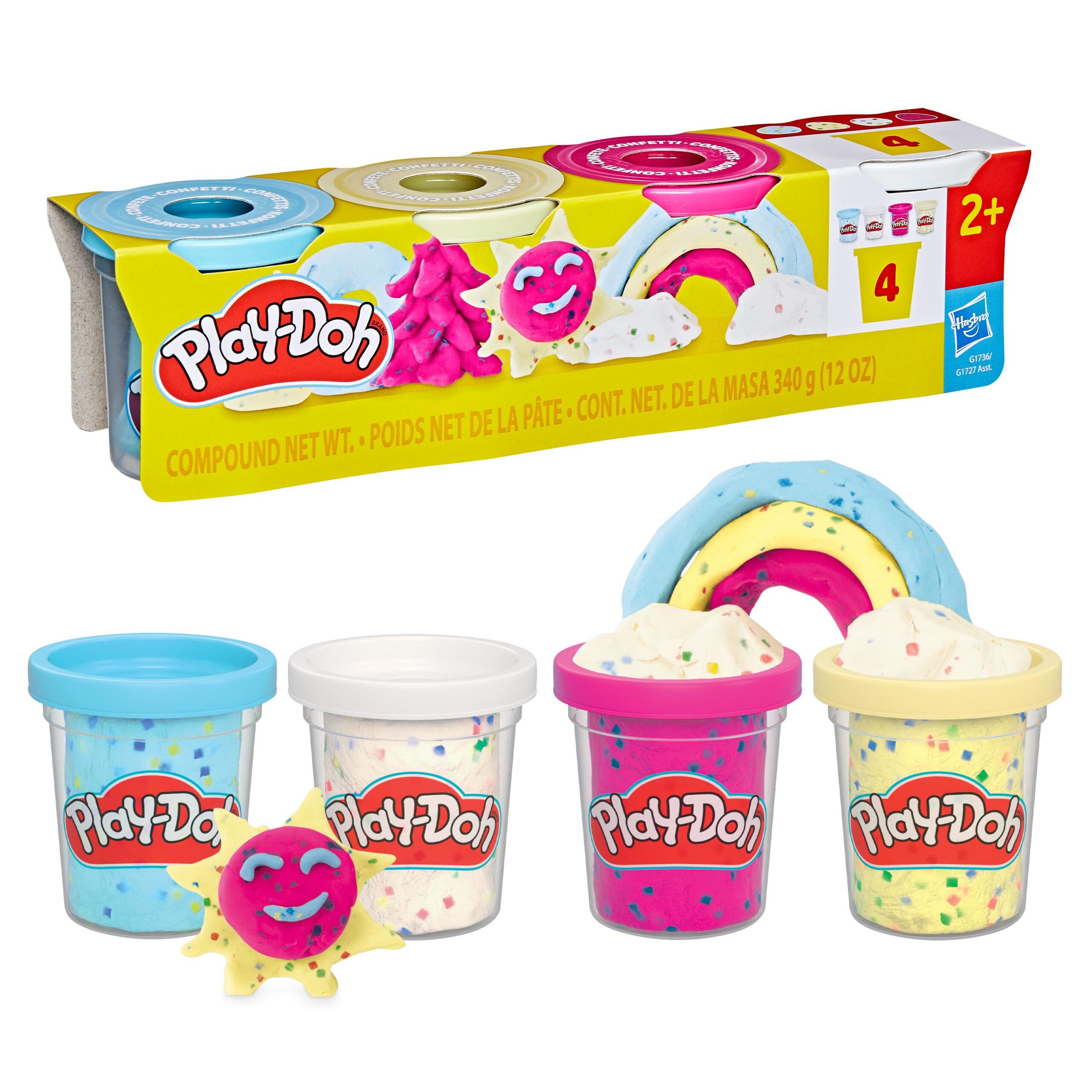 Play-Doh mängukomplekt “Confetti Fun” 4-pakk