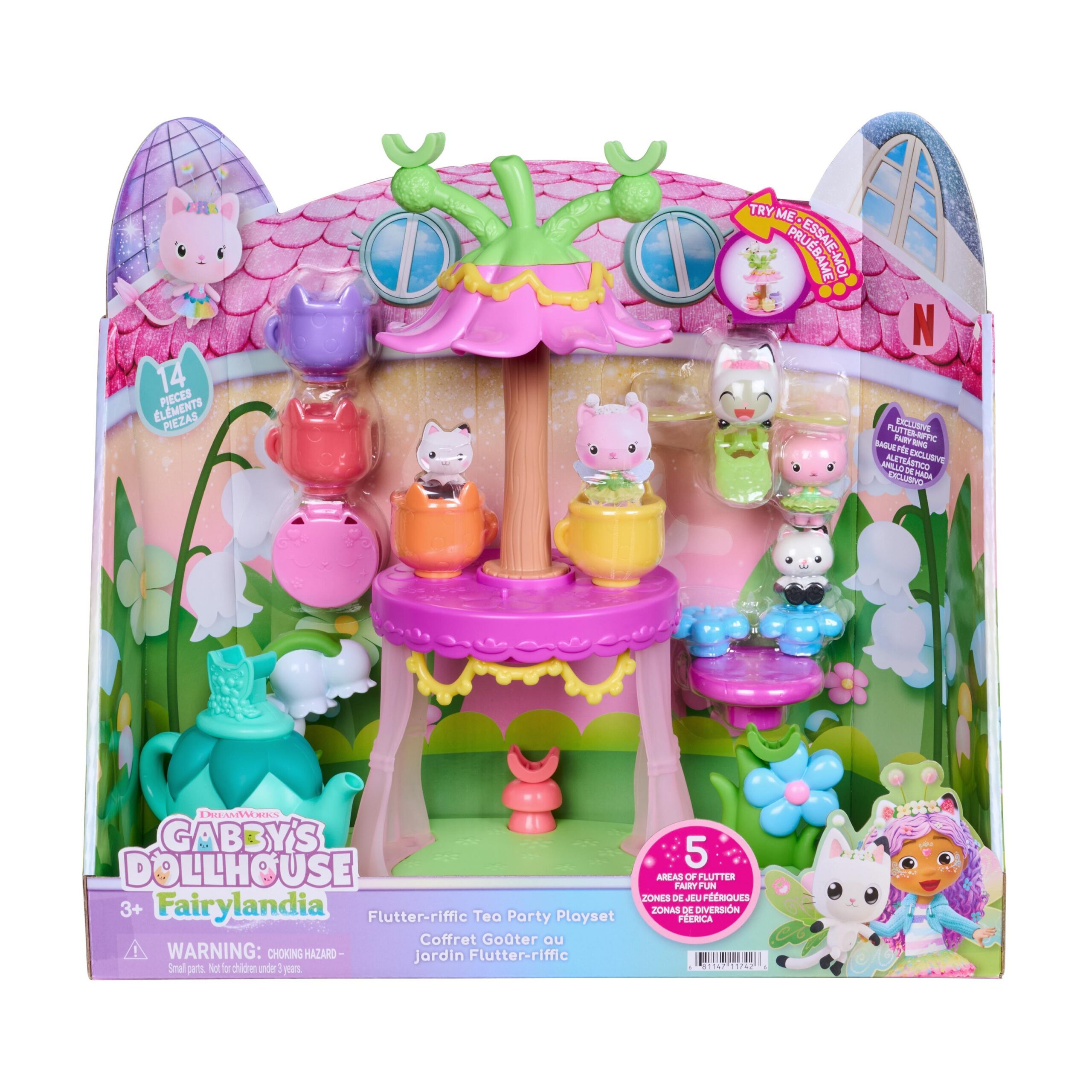Gabby’s Dollhouse mängukomplekt “Flutterriffic teepidu”