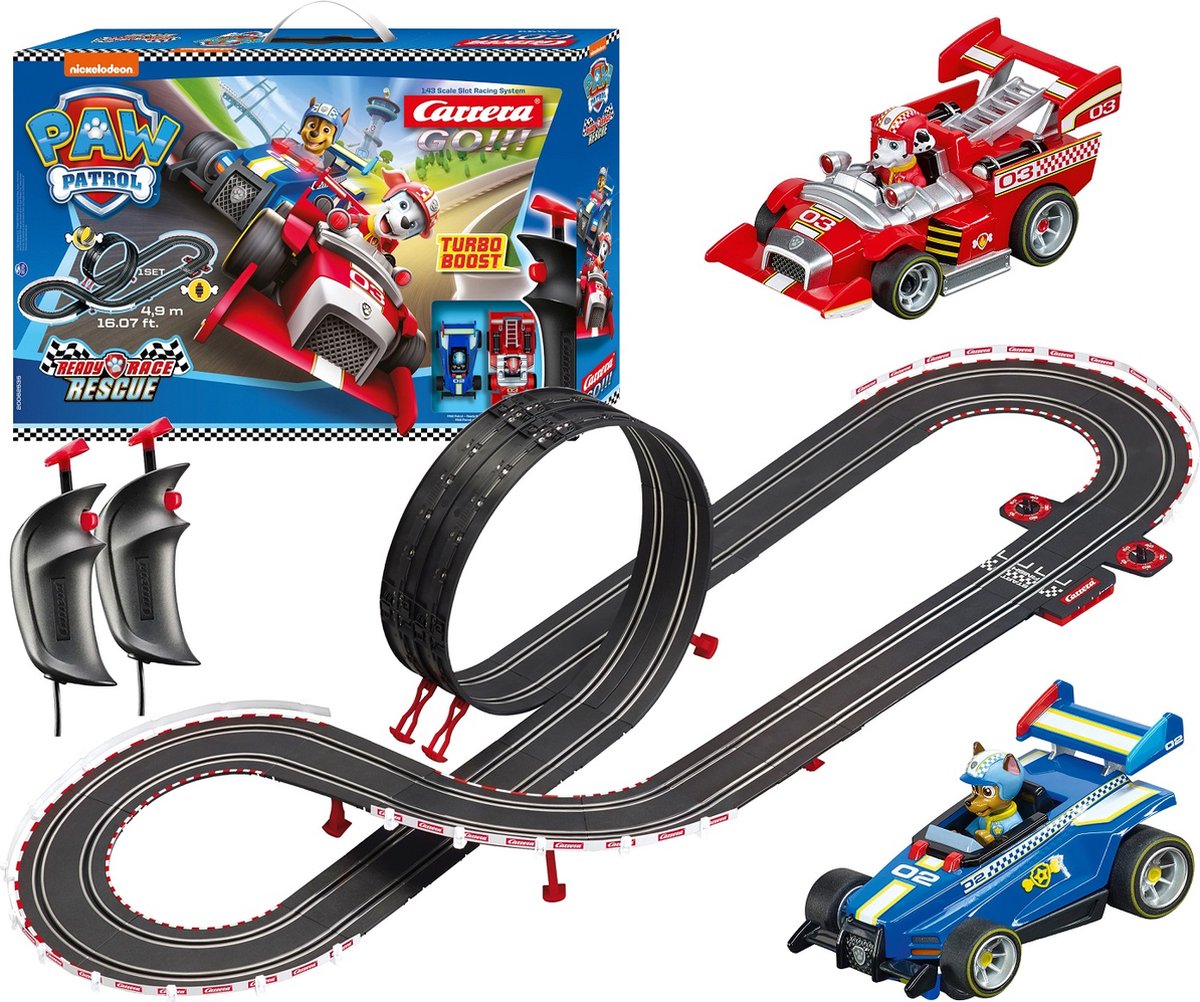 Carrera Go rallirada 4,9m Käpapatrull “Go! Paw Patrol”