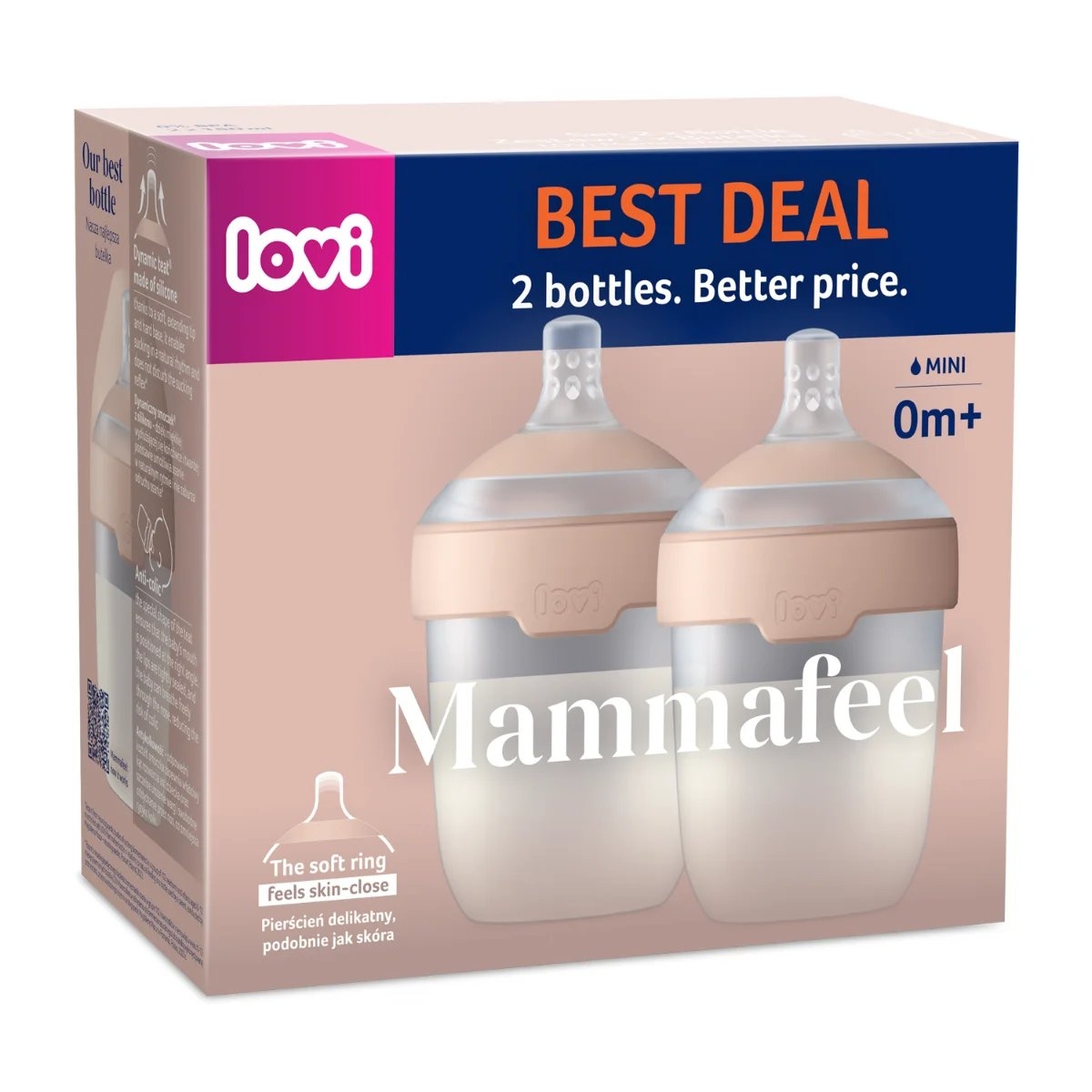 Lovi “Mammafeel” lutipudelid 2tk, 150ml, 0+kuud