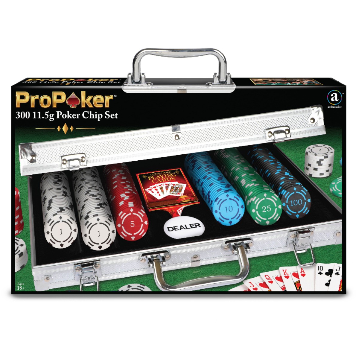 ProPoker komplekt – 300 zetooni alumiiniumkohvris