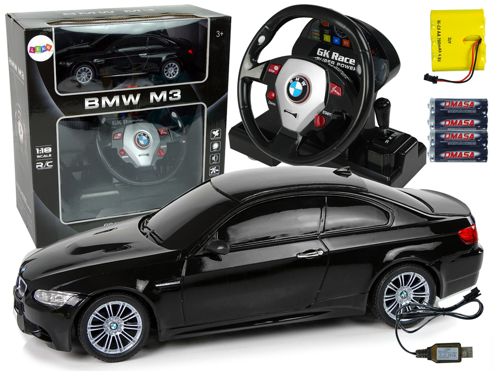 Raad.auto BMW M3, 1:18 + roolikujuline pult