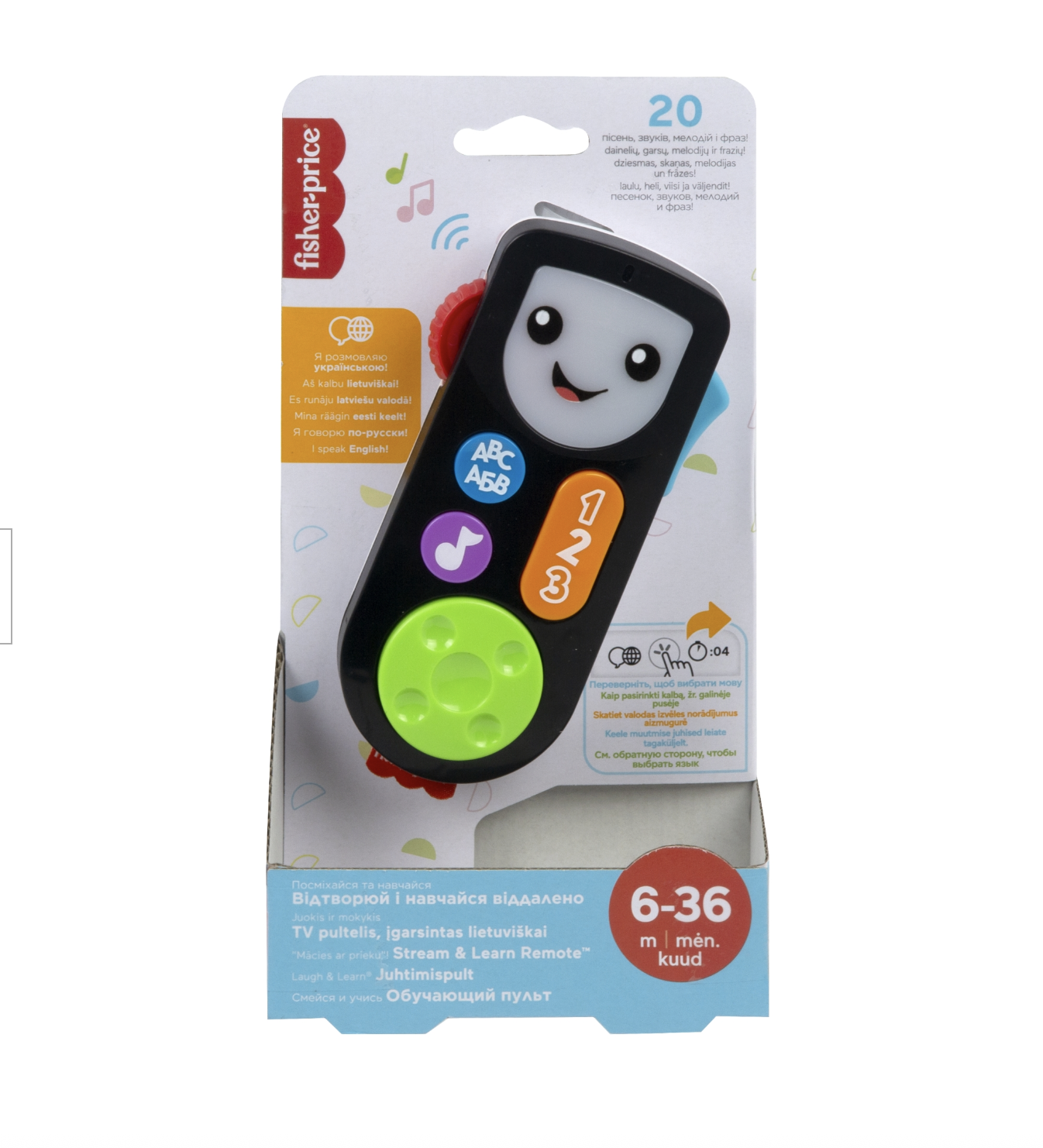 Fisher-Price® Laugh & Learn mitmekeelne juhtimispult (UKR/LIT/LAT/EST/RUS)
