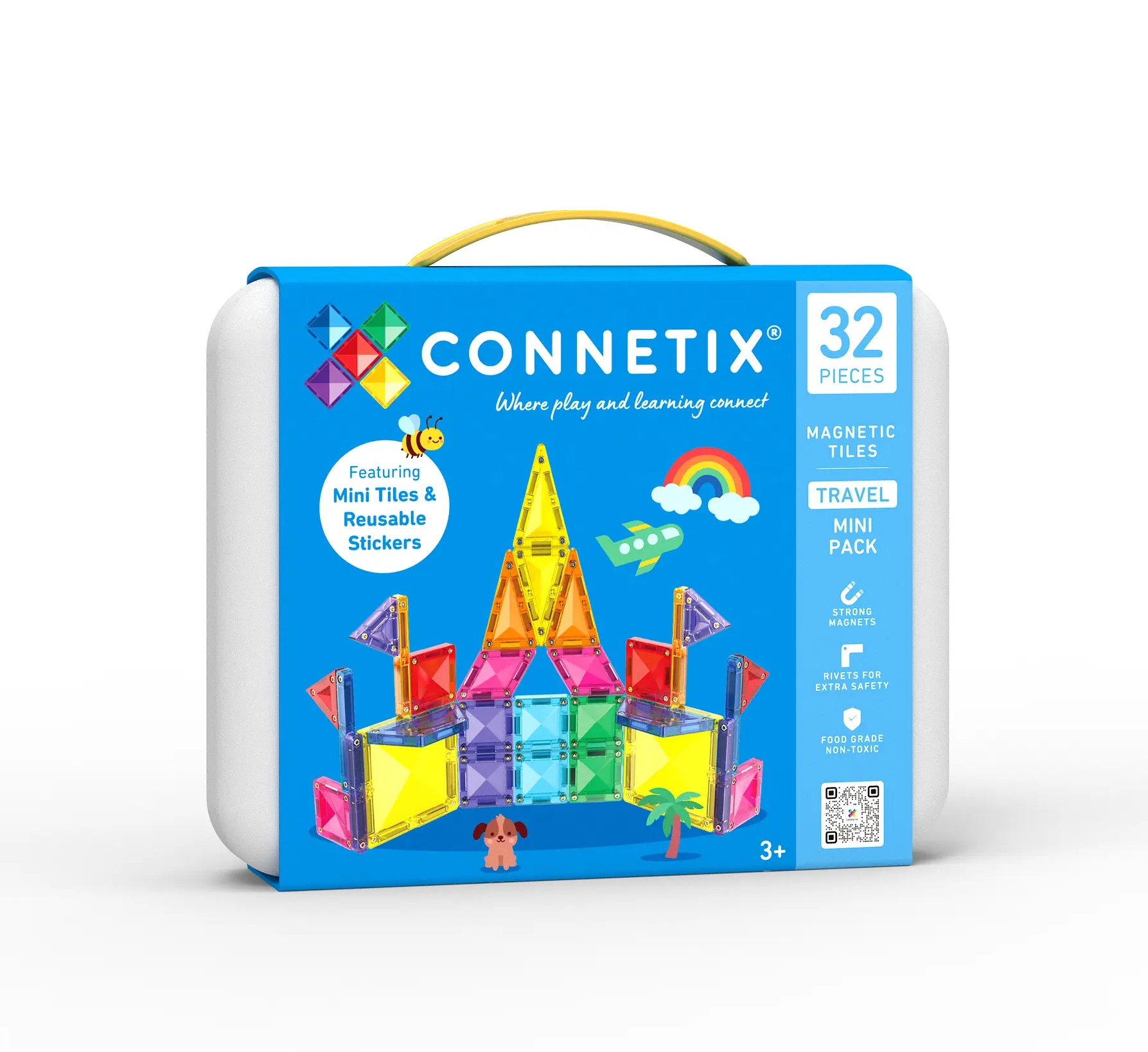 Connetix Mini Travel Pack, 32-osaline magnetklotside komplekt