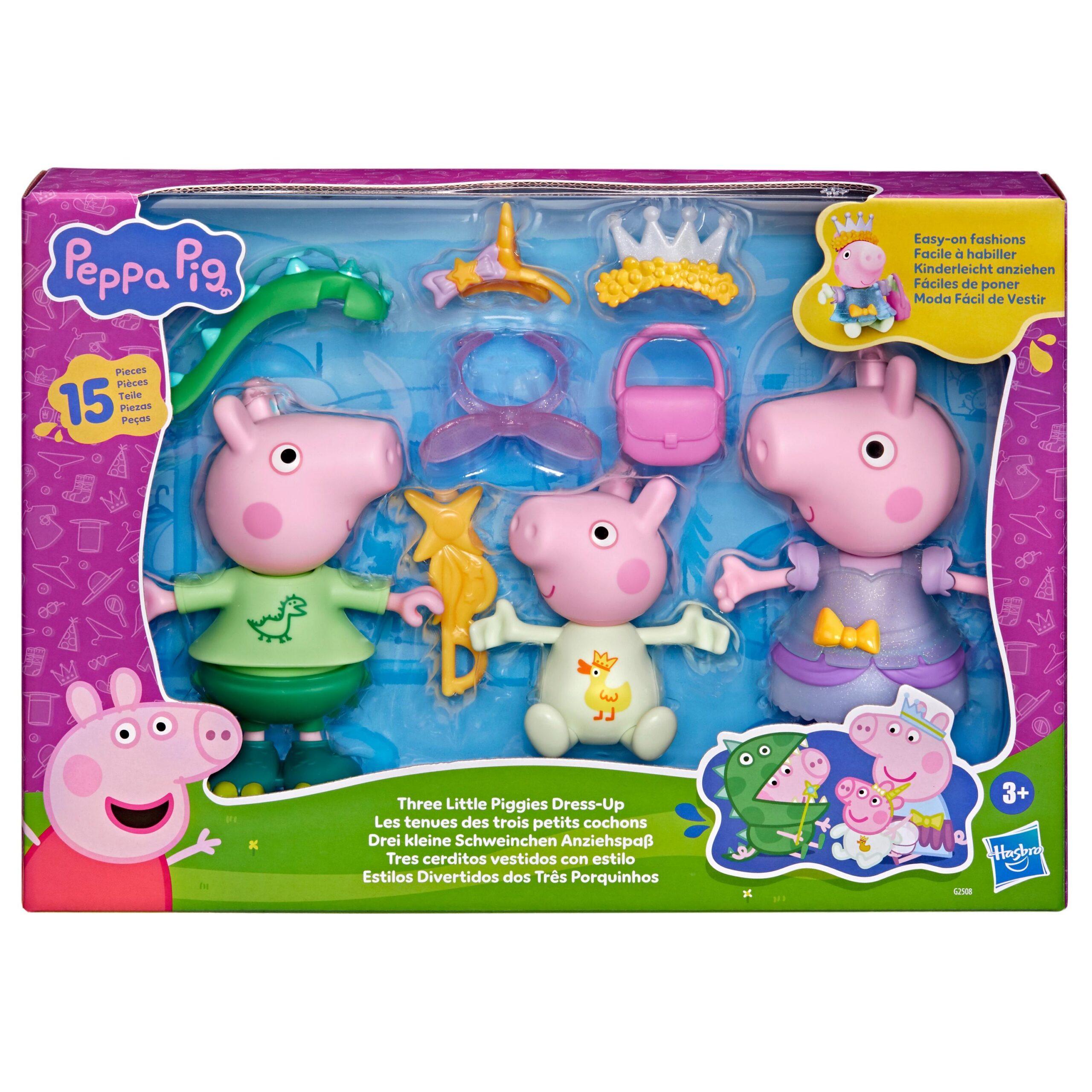 Peppa Pig mängukomplekt “Peppa ja sõbrad kostüümidega” 3-pakk, 15 cm