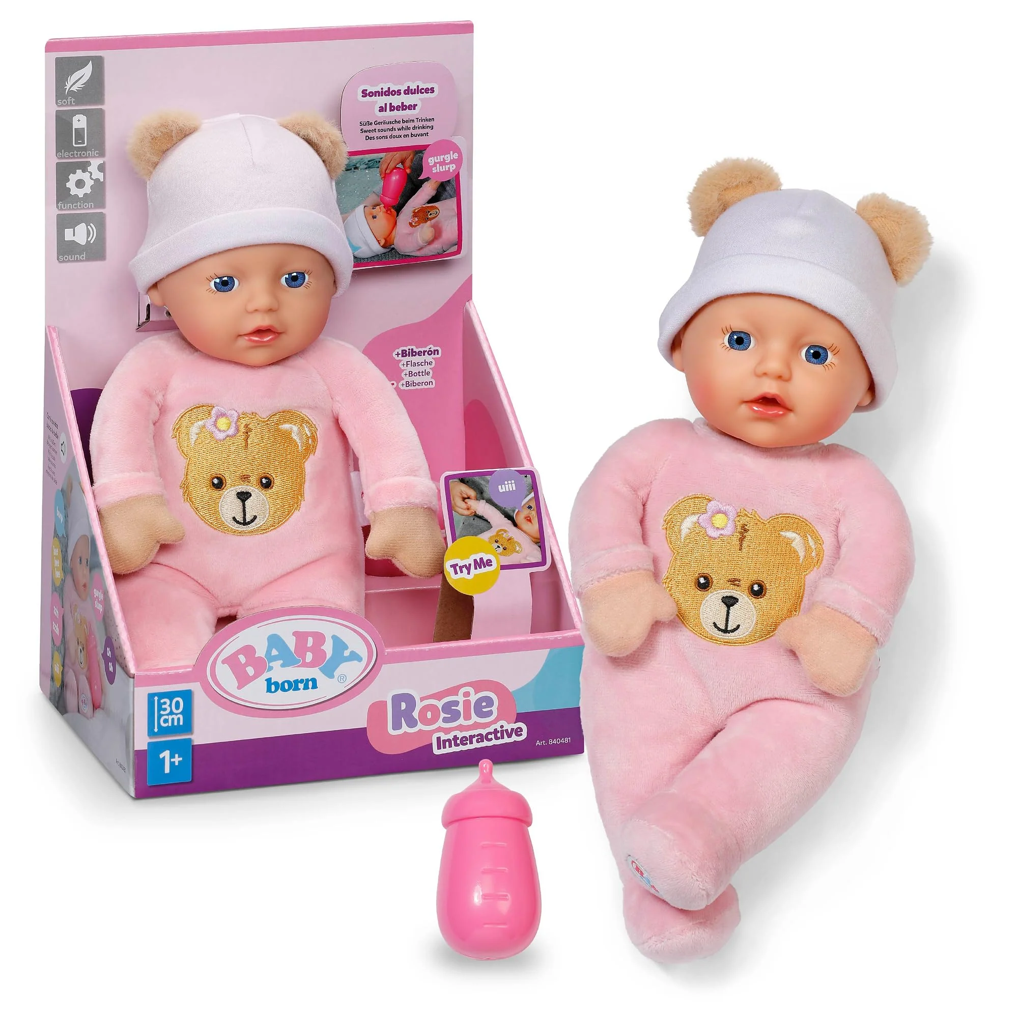 Baby Born interaktiivne nukk “Rosie”, 30 cm