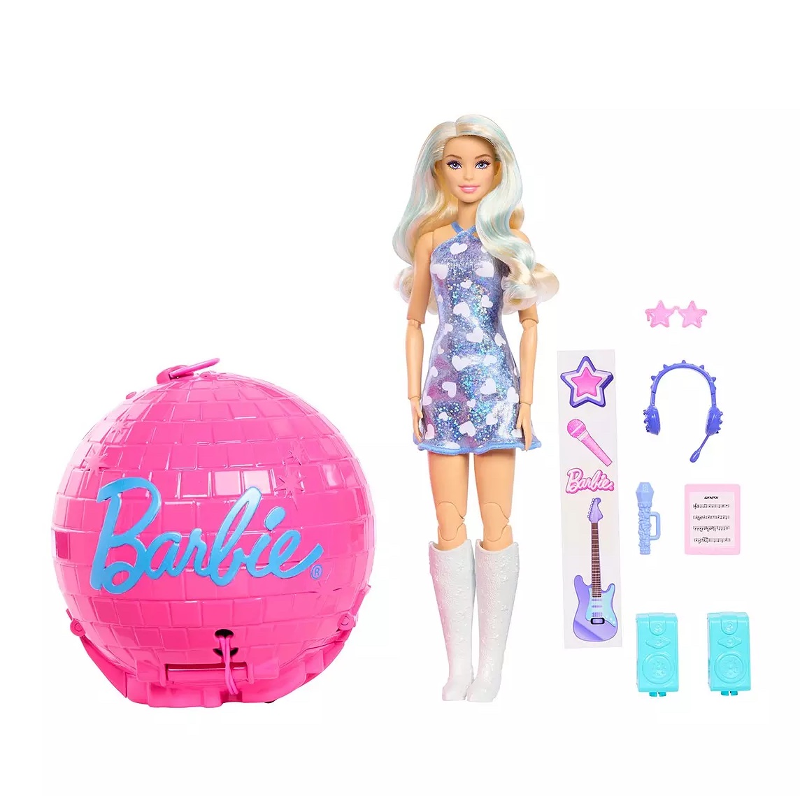 Team Barbie® Roll & Reveal popstaari nukk