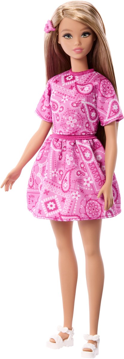 Barbie® Fashionistas® moenukk roosas kleidis