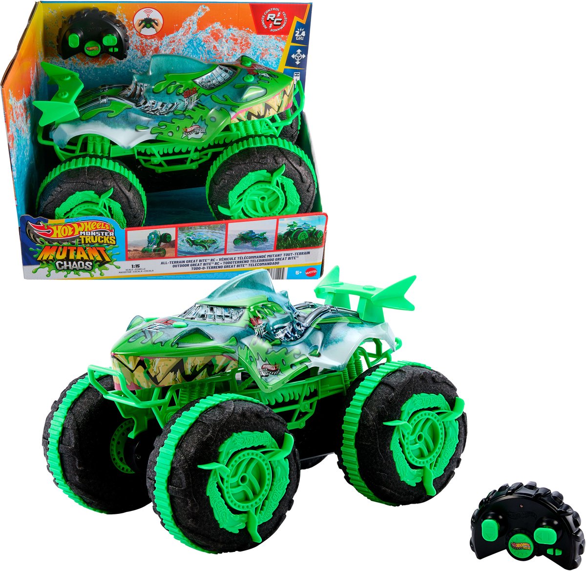 Hot Wheels® Monster Trucks Great Bite RC puldiauto